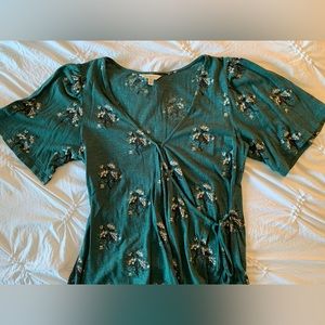 Lucky Brand Teal Green Top Size Small